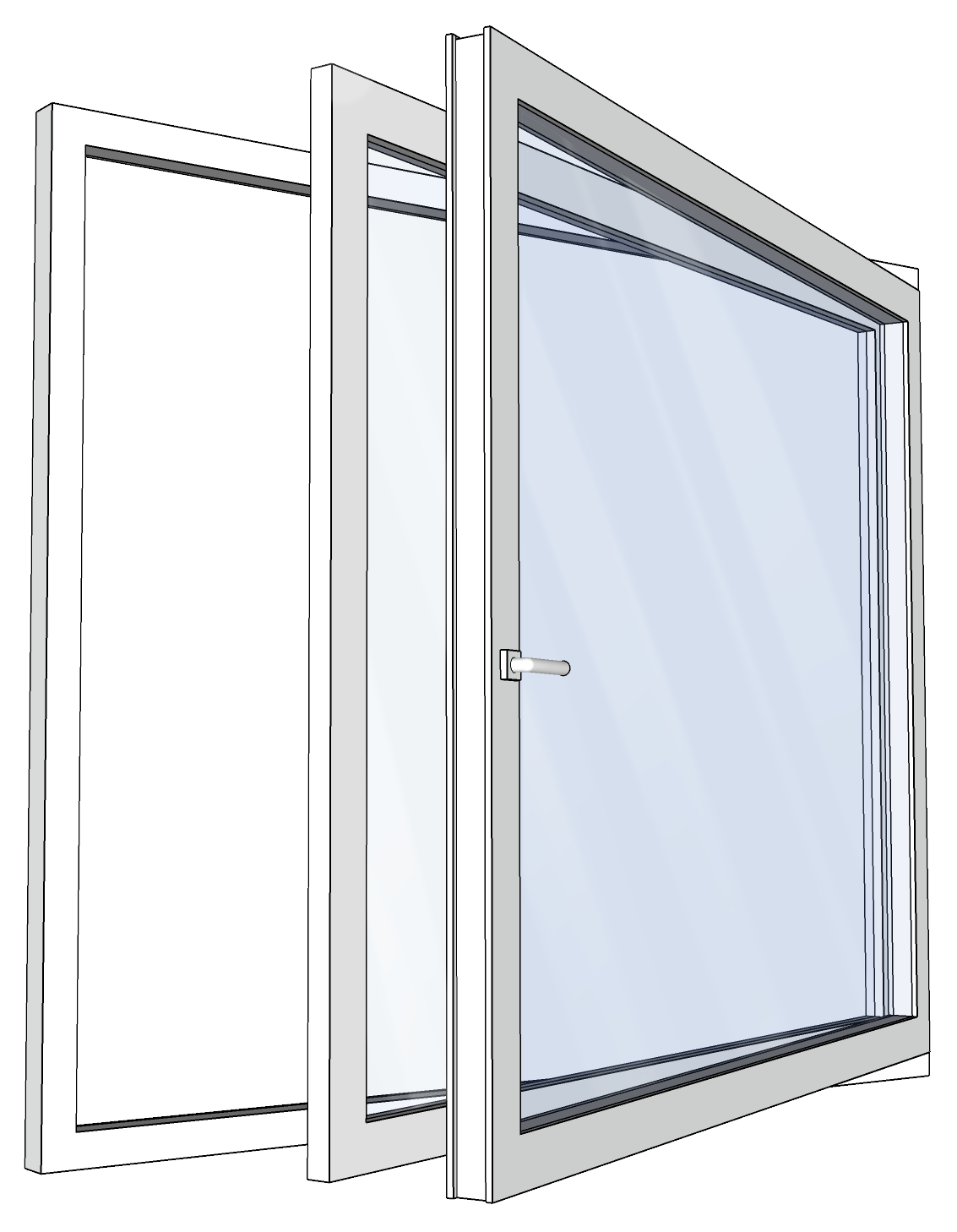 Kääntyvä parvekelasi